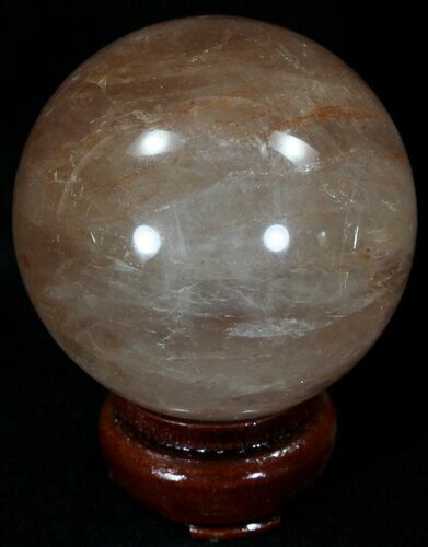 Polished Hematoid (Harlequin) Quartz Sphere #32106